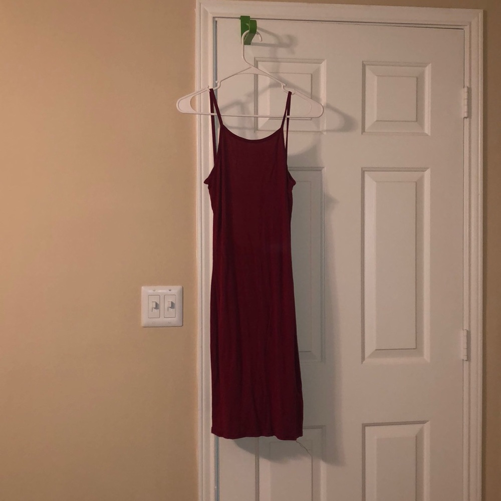 Sexy low back midi dress
